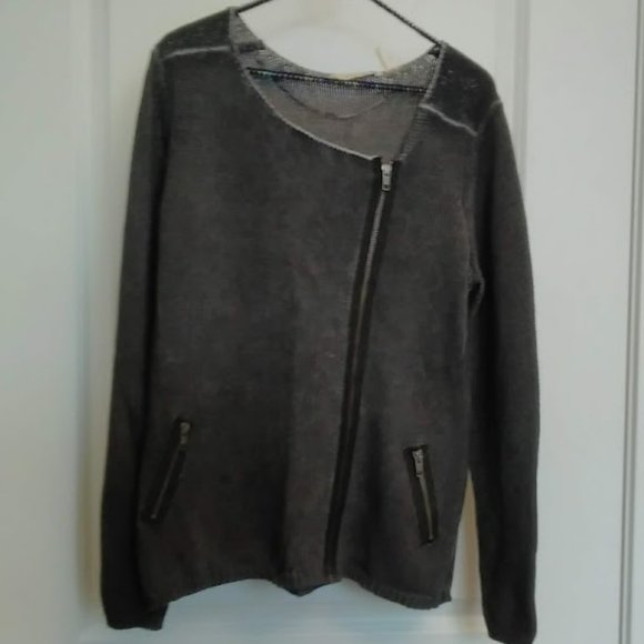 Soft Surroundings Asymetrical Zippered front Sweater- NEVER WORN - Picture 1 of 5